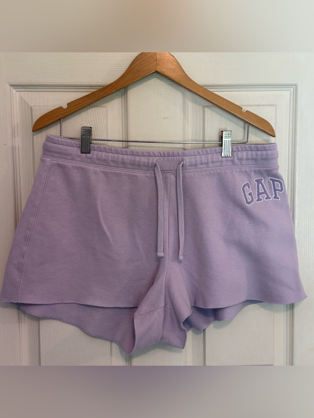 GAP Lavender Heritage Lilac Drawstring Shorts Women’s Large